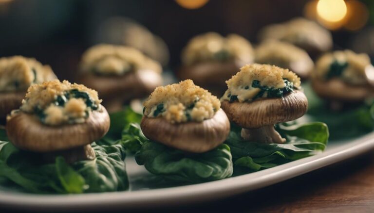 Sous Vide Stuffed Mushrooms With Spinach and Artichoke