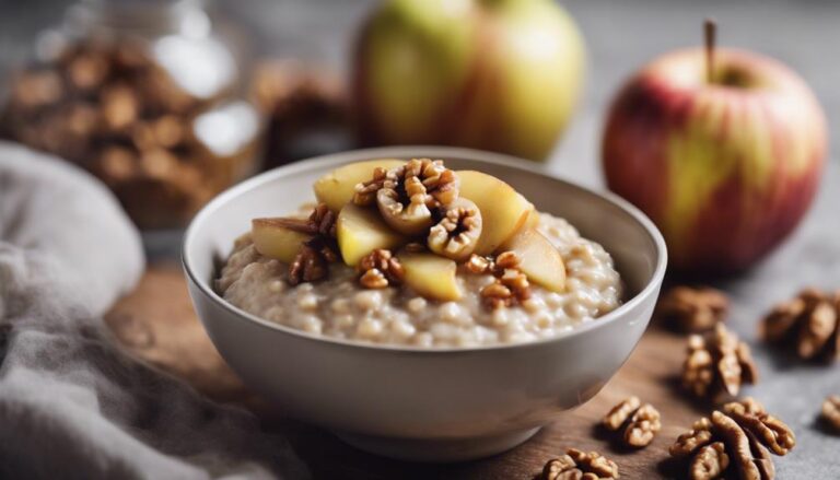 Walnut-Topped Sous Vide Oatmeal With Apples