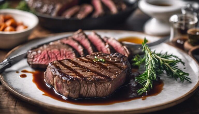 Sous Vide Bison Steaks With Bone Broth Reduction