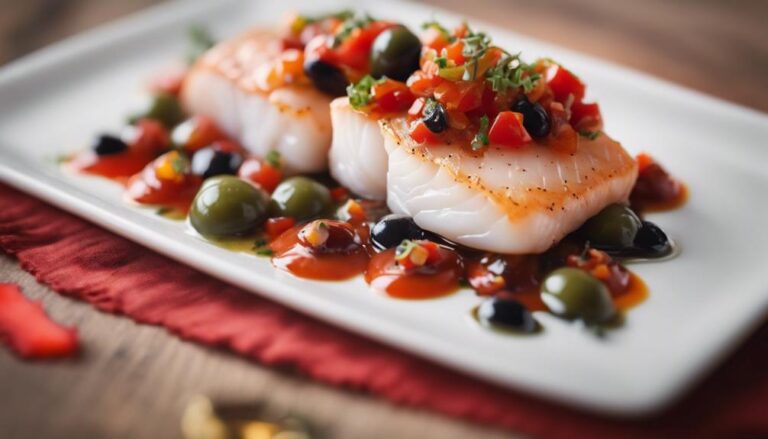 Sous Vide Cod With Tomato and Olive Relish