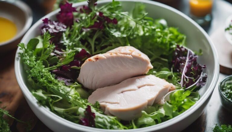 Sous Vide Poached Chicken and Herb Salad