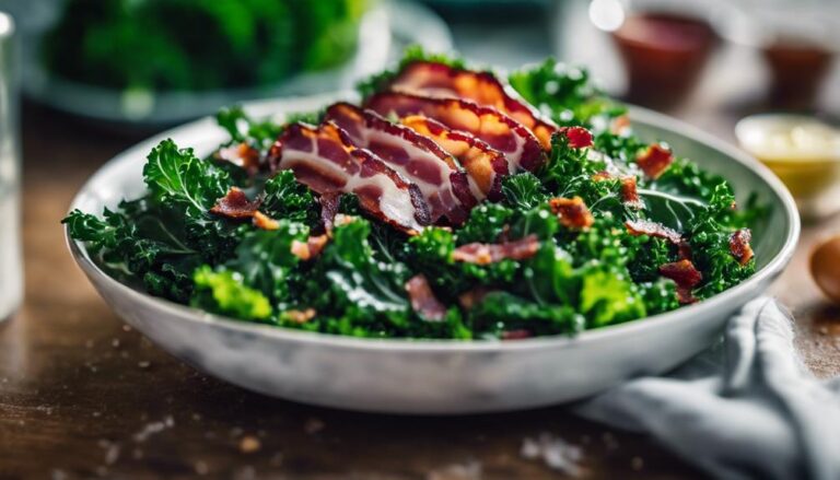 Sous Vide Kale and Bacon Salad With Mustard Vinaigrette