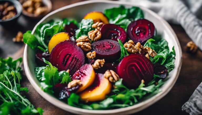 Sous Vide Roasted Beet and Walnut Salad