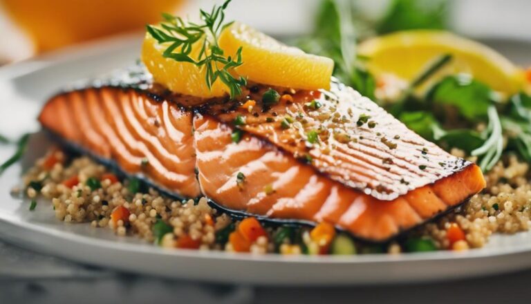 Sous Vide Seared Salmon With Citrus Quinoa Salad