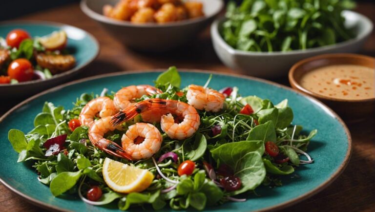 Sous Vide Asian Shrimp Salad With Ginger Dressing