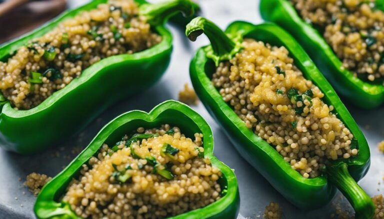 Sous Vide Stuffed Bell Peppers With Quinoa and Spinach