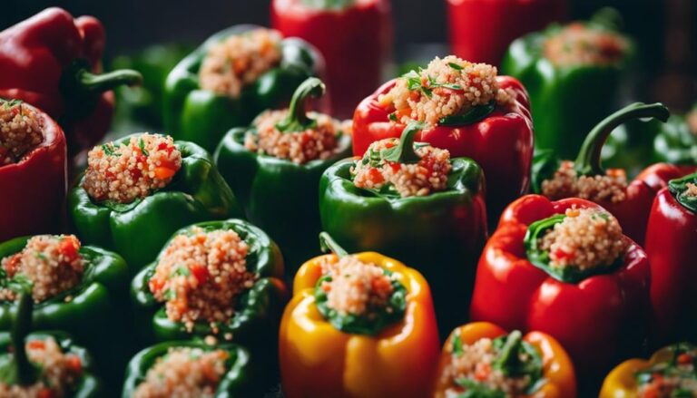 Sous Vide Stuffed Bell Peppers With Quinoa and Spinach