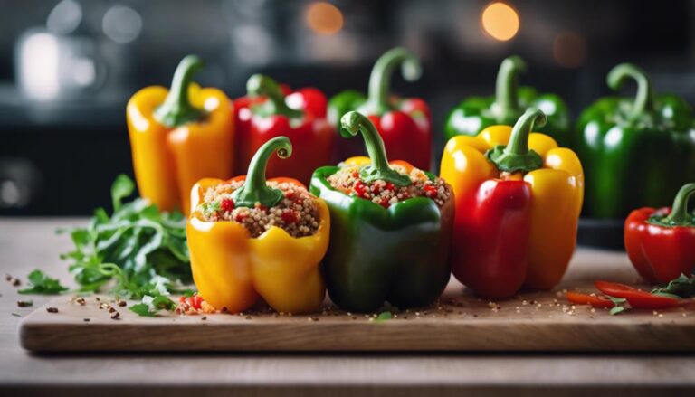 Sous Vide Stuffed Bell Peppers With Quinoa and Vegetables