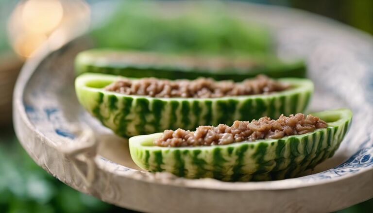 Sous Vide Stuffed Bitter Melon With Minced Pork