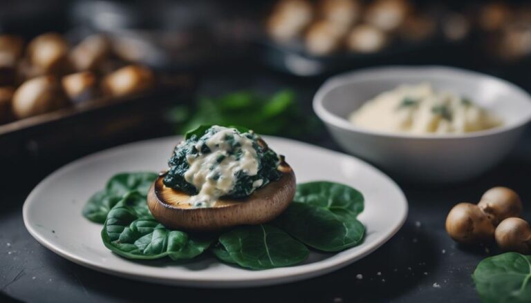 Sous Vide Stuffed Mushrooms With Spinach and Ricotta