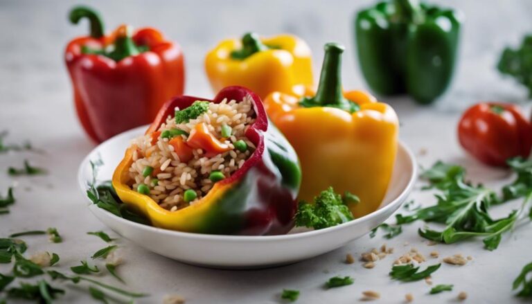 Sous Vide Stuffed Peppers With Brown Rice and Vegetables