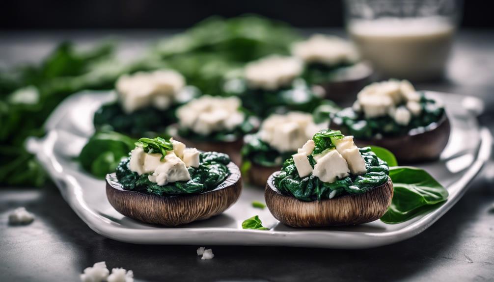 gourmet stuffed portobello mushrooms