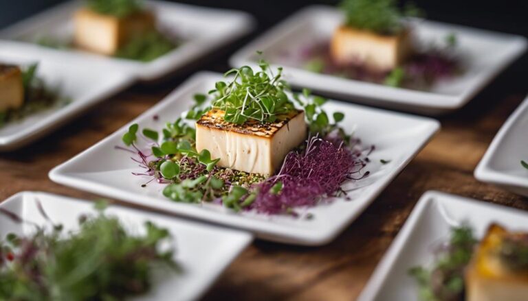 Sous Vide Artisanal Tofu With Local Microgreens