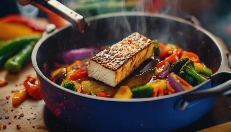 Sous Vide Tofu Steak With Stir-Fried Veggies