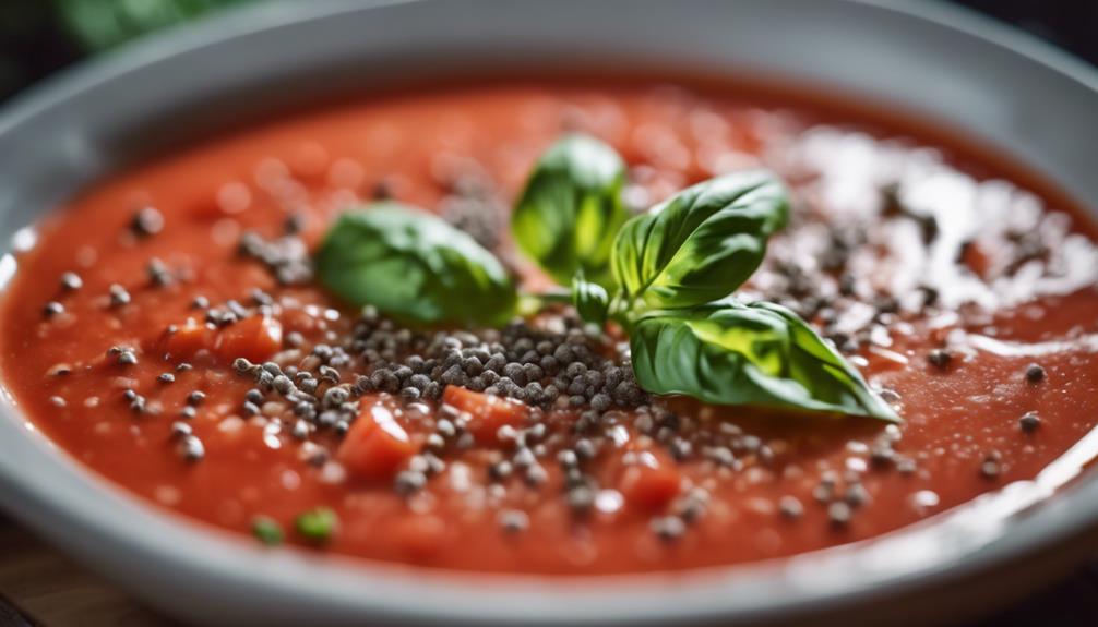 gourmet tomato basil soup