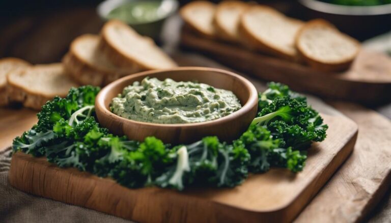 Sous Vide Kale and White Bean Dip With Whole Wheat Crostini