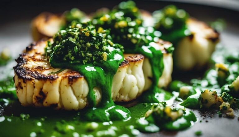 Sous Vide Cauliflower Steaks With Chimichurri Sauce