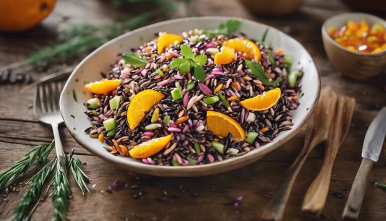 Sous Vide Wild Rice Salad With Orange Vinaigrette