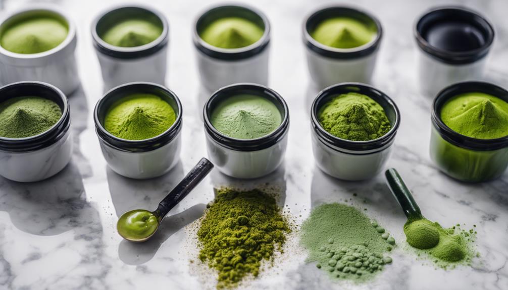 green tea powder choices