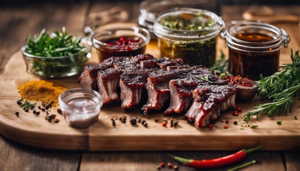 grilled ribs with marinade