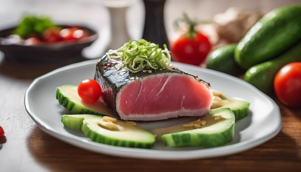 grilled tuna with marinade