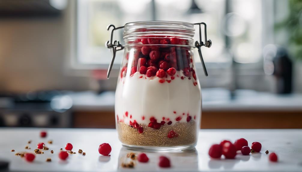 healthy breakfast with flaxseed