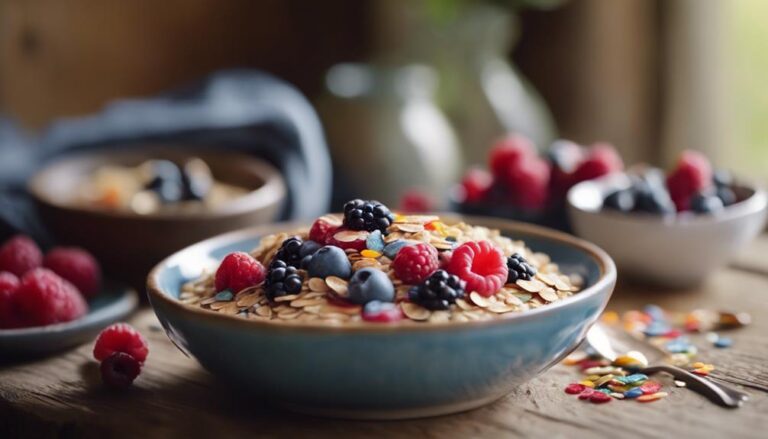 Whole Grain Oatmeal With Mixed Berries and Flaxseed