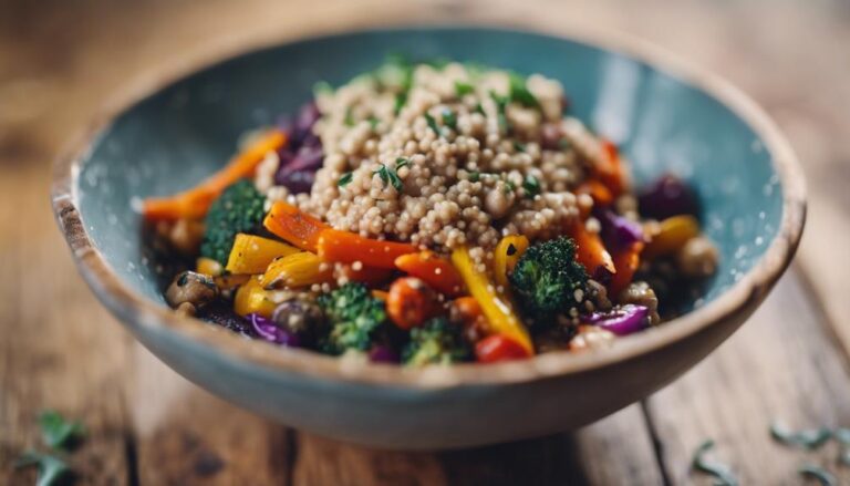 Sous Vide Quinoa and Roasted Vegetable Bowl