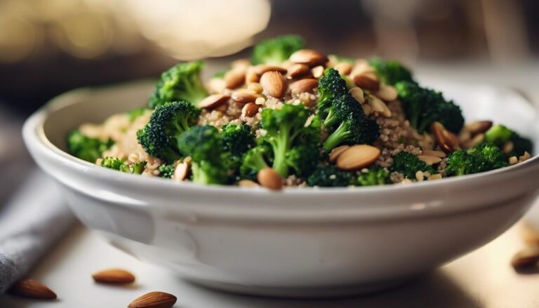 Sous Vide Quinoa Bowl With Broccoli and Almonds