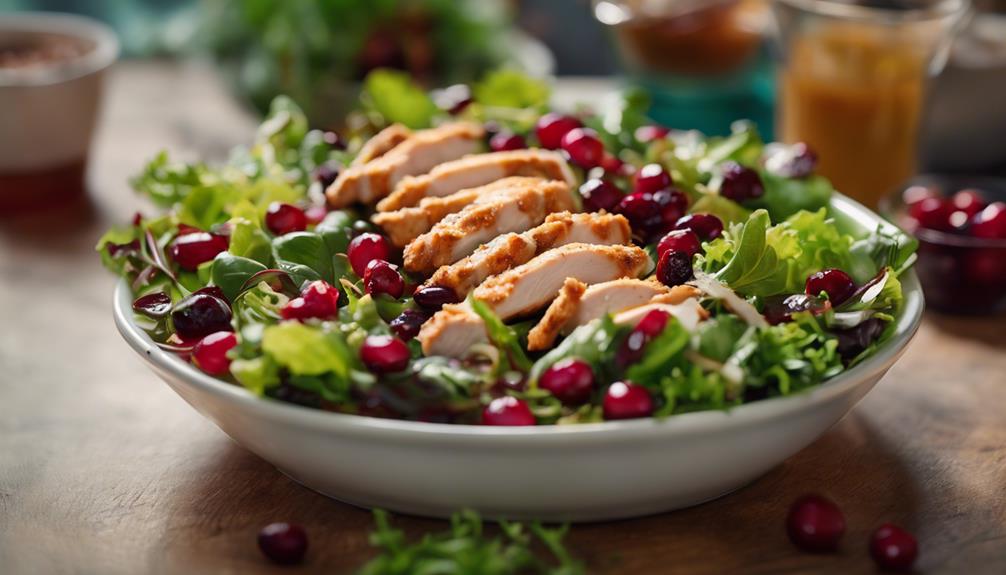 healthy salad with fruit