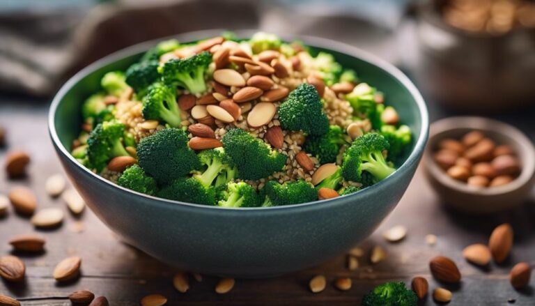 Sous Vide Quinoa Bowl With Broccoli and Almonds