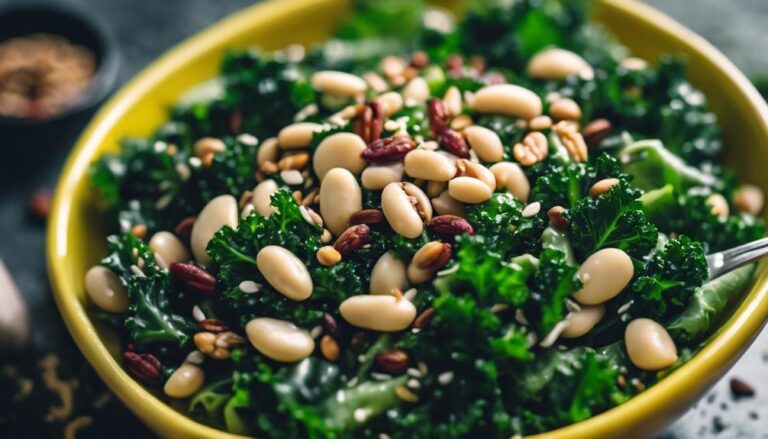 Sous Vide Kale and White Bean Salad With Lemon Dressing