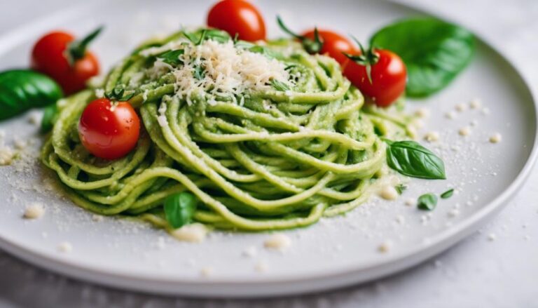 Zucchini Noodles With Avocado Sauce