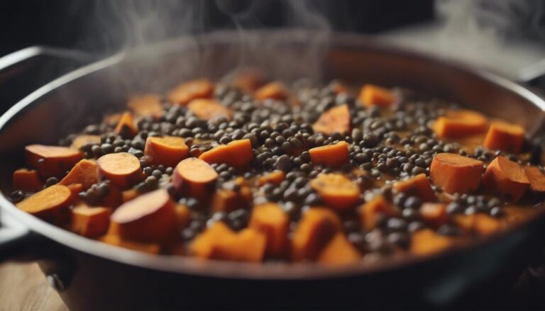 Sous Vide Sweet Potato and Lentil Stew