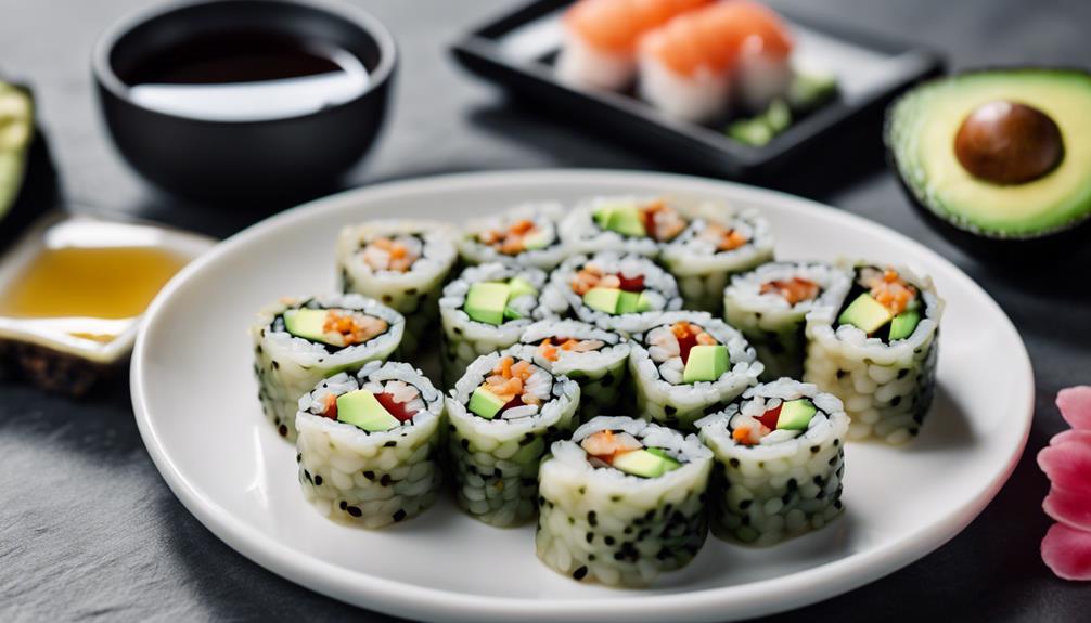 hemp seed sushi rolls