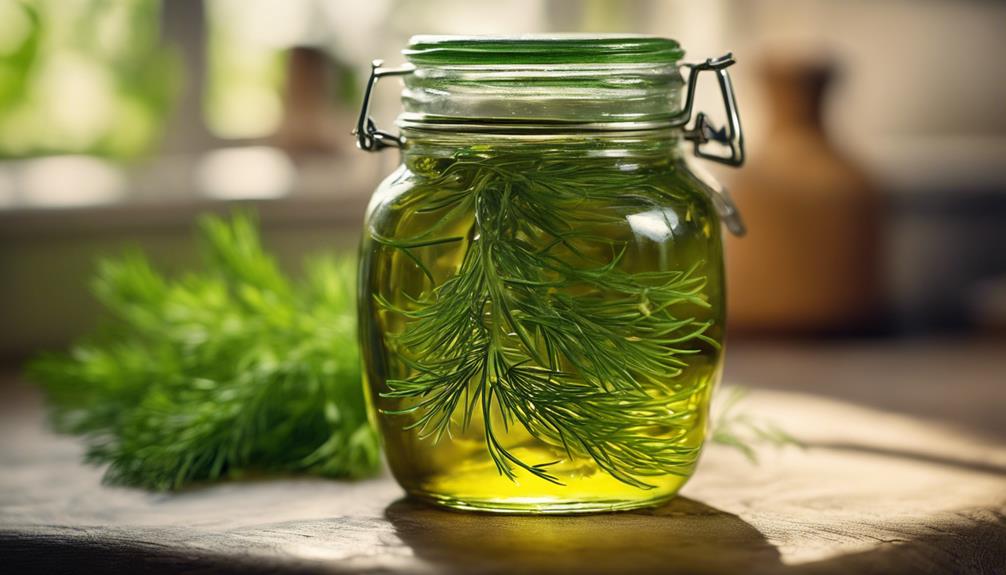 herbaceous dill enriches oil