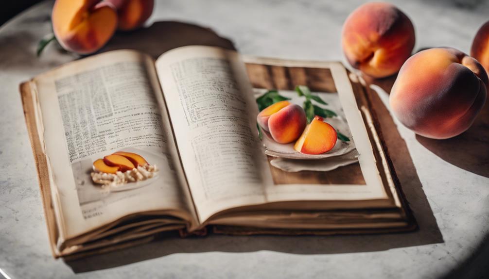 historical recipes featuring peaches