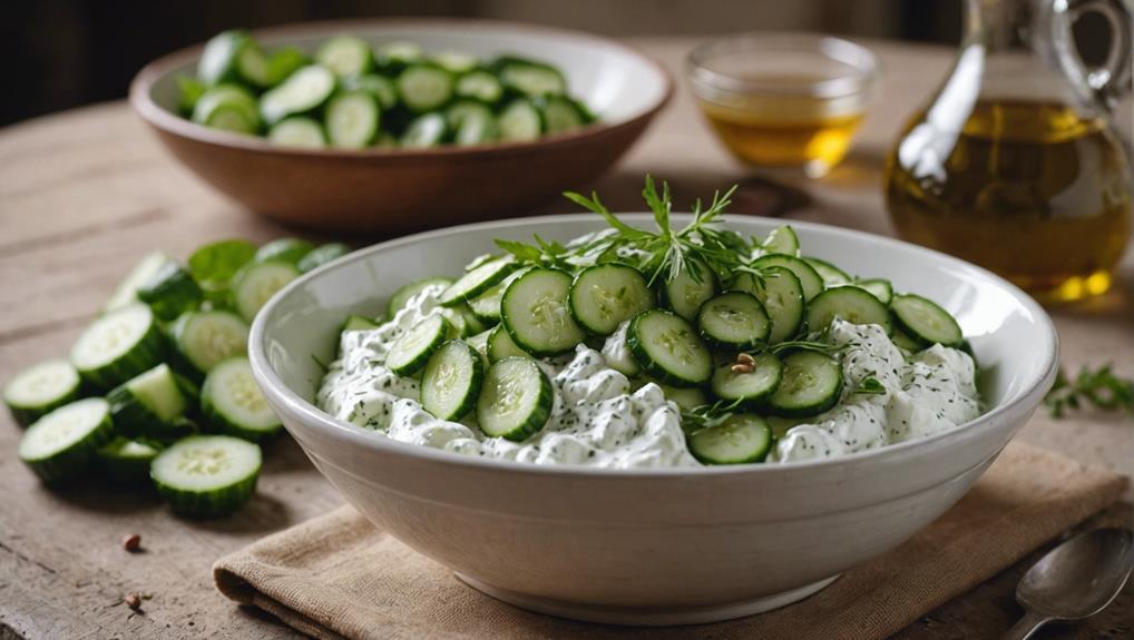 history of cucumber salad