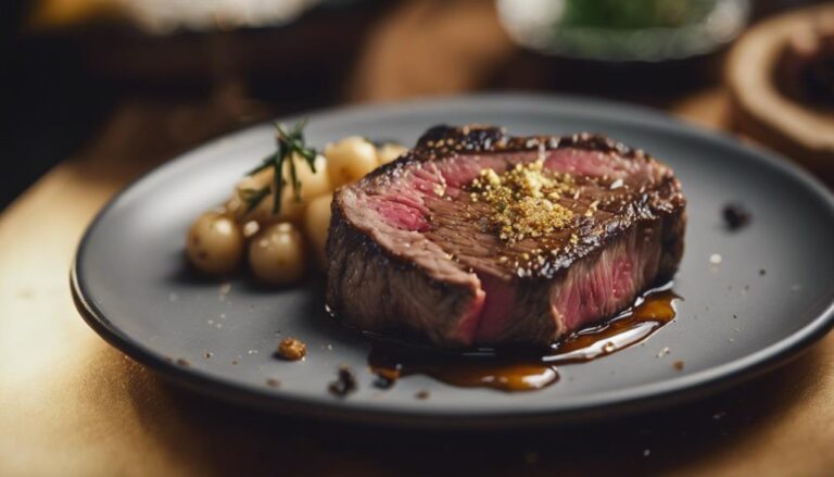 Buttery Sous Vide Bone Marrow on Seared Steaks