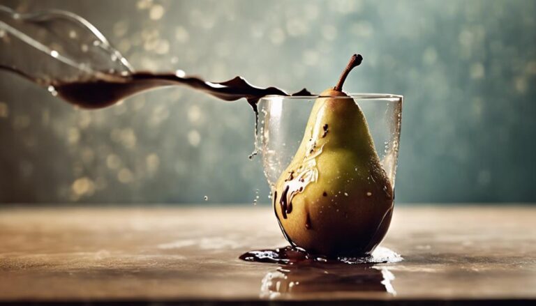 Sous Vide Vanilla Poached Pears With Chocolate Sauce