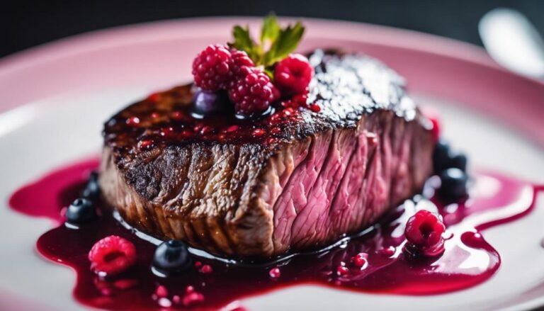 Sous Vide Whale Steak With Wild Berry Sauce