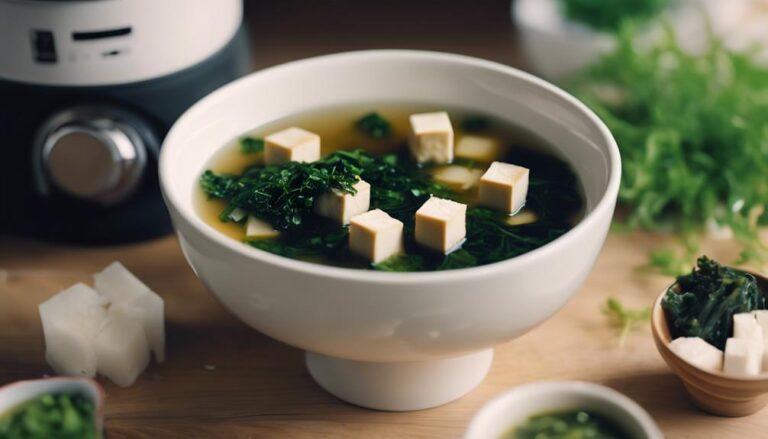 Sous Vide Miso Soup With Tofu and Wakame