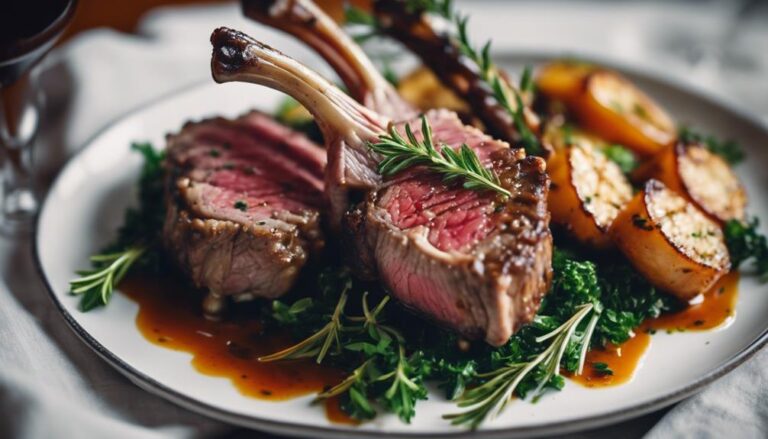 Sous Vide Rack of Lamb With Thyme and Rosemary