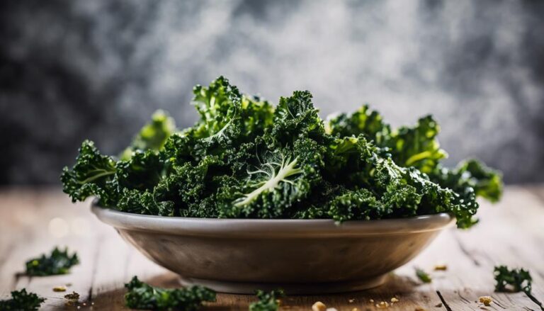 Sous Vide Kale Chips Sprinkled With Nutritional Yeast