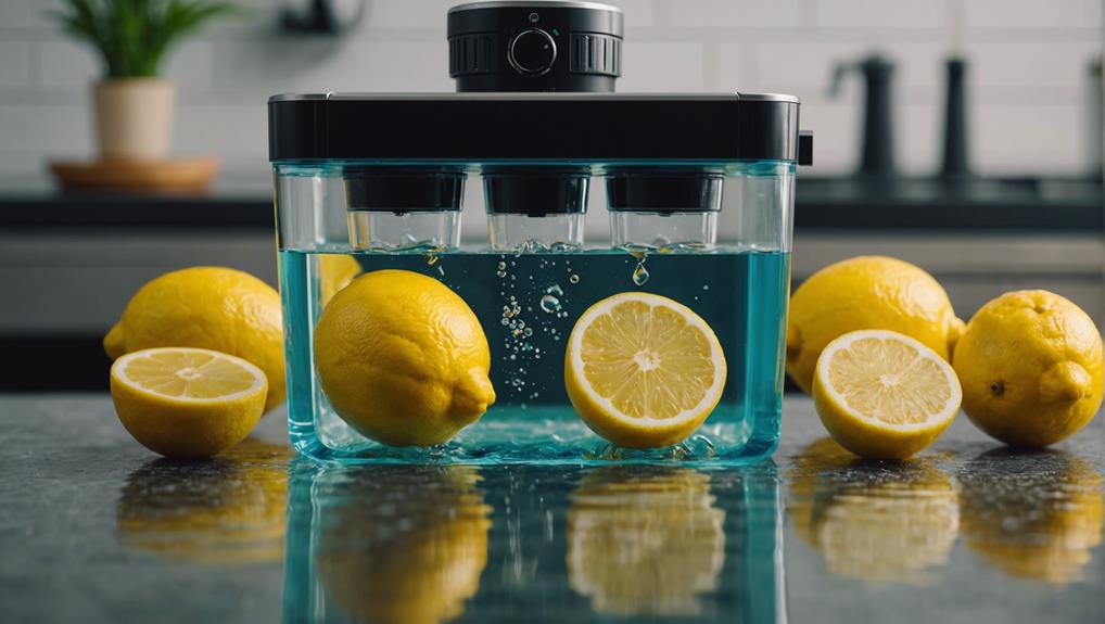 lemon water sous vide