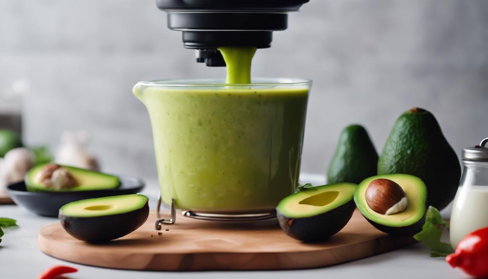 luscious avocado in guacamole