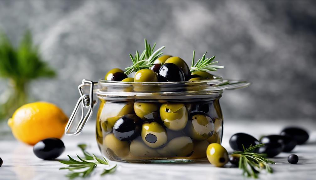 marinating with olive herbs