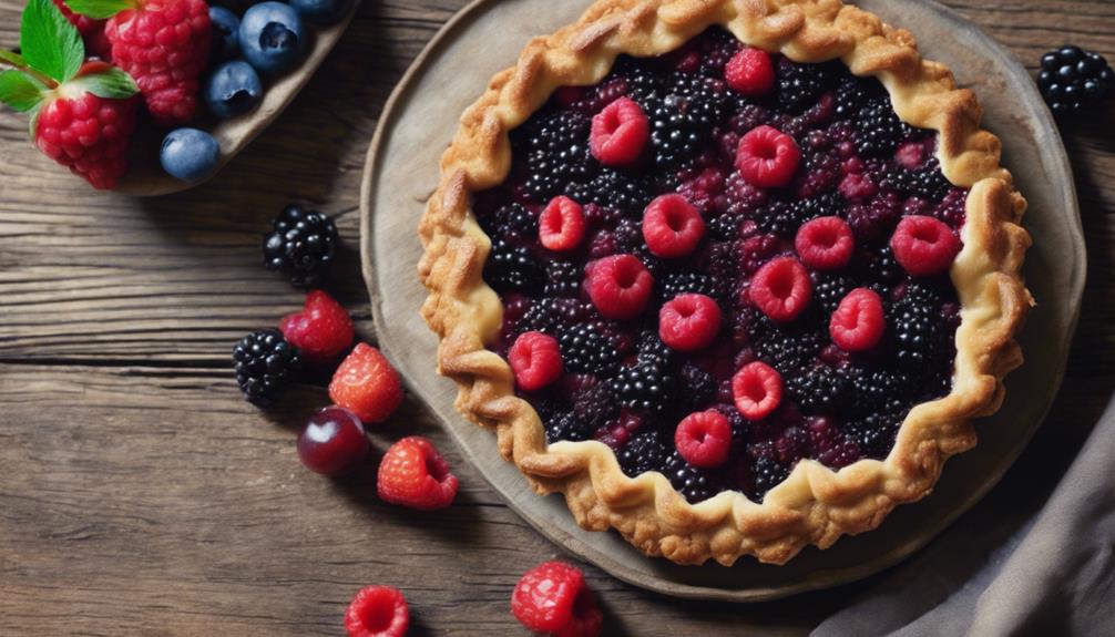 medieval french berry tart