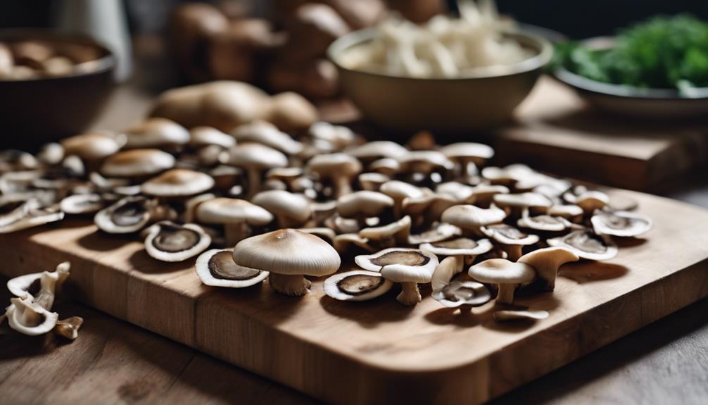 mushroom filled tacos with variety