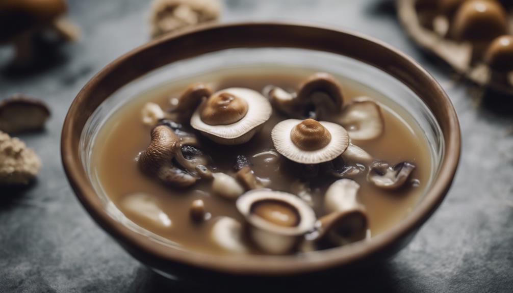 mushroom soup assortment displayed